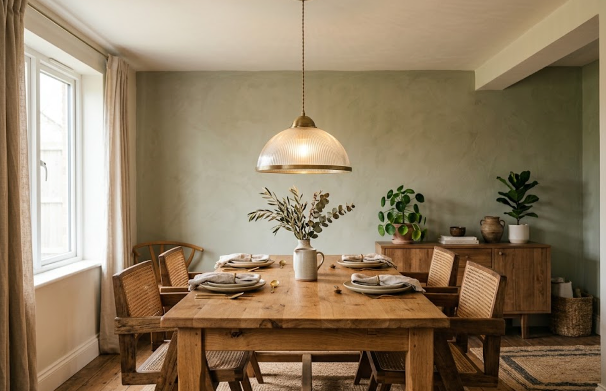 Suspension au-dessus d'une table à manger