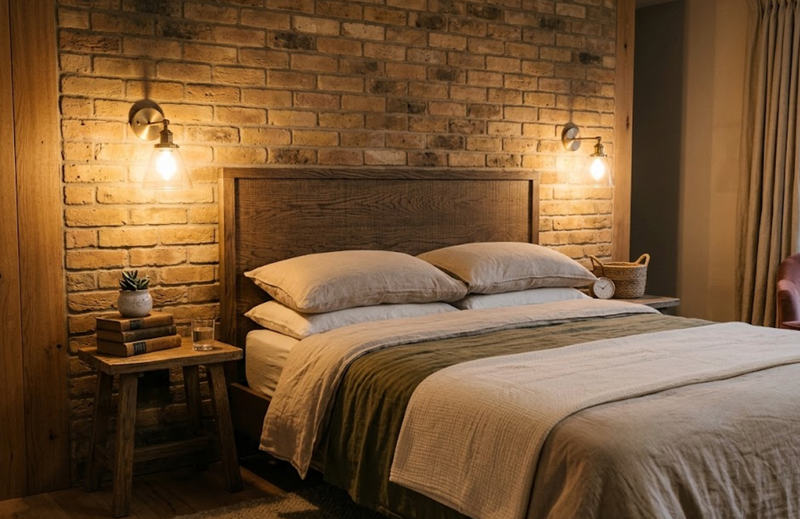 Applique murale : hauteur et distance du lit