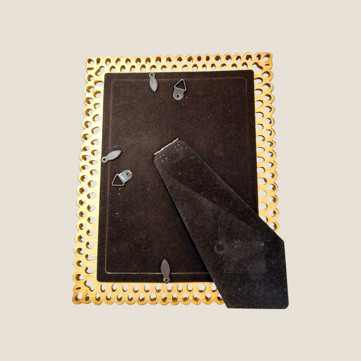Cadre photo baroque doré ajouré 13 x 18 cm