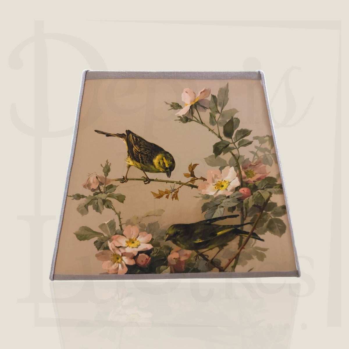 Abat-jour Mésange-Fleurs vue 1
