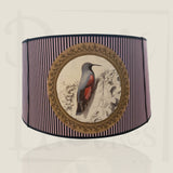 Abat-jour Tambour 40 Tillier - Collection Document Oiseau Rose