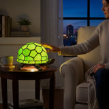 Lampe Tiffany Tortue M197 Vert – Verre artisanal Ø21 cm