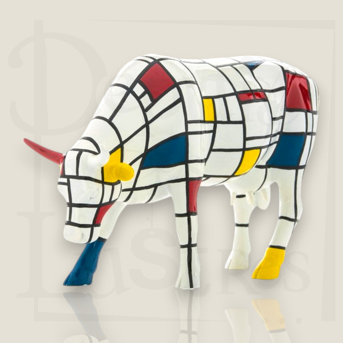 Vache Moondrian vue 3