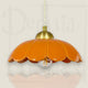 Suspension C-Création CLARIS en céramique orange et laiton