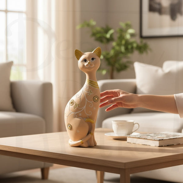 Statuette Chat vue 1