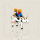 Vache Teddybears on the Moove (medium) - 11 cm x 16 cm - CowParade