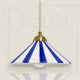 Suspension C-Création PRAYA en céramique rayée bleue et blanc