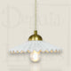 Suspension C-Création BABOUCHKA en céramique blanche et laiton