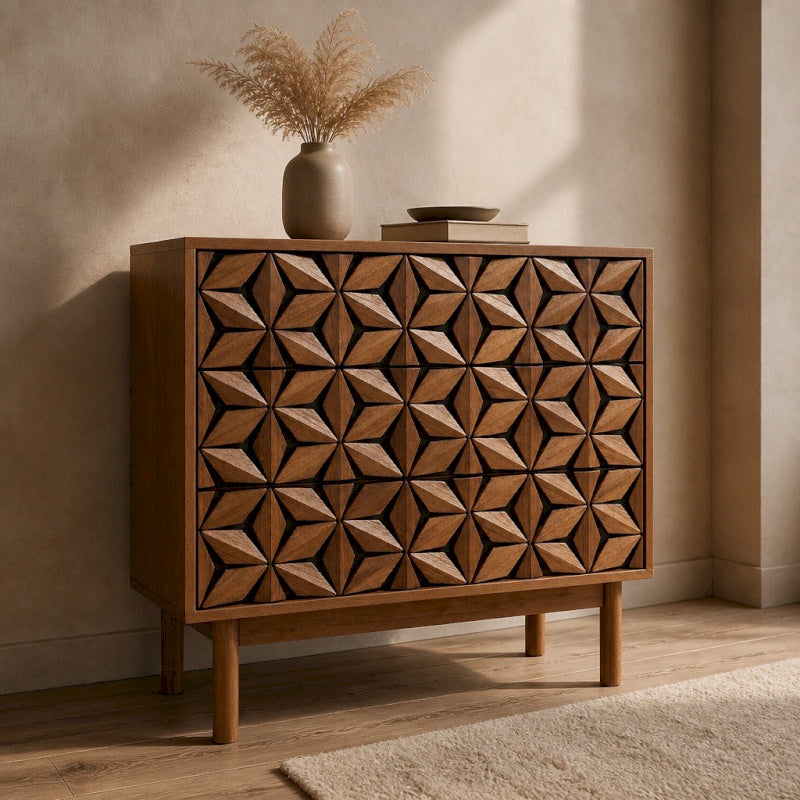 Commode CALLIOPE 3 tiroirs - EDELWEISS