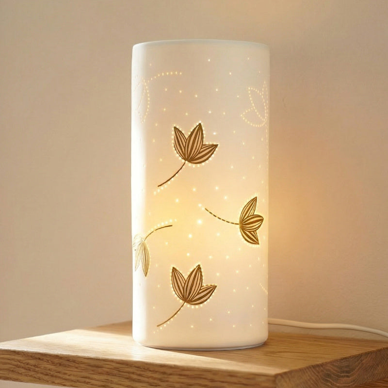 Lampe CELIANE feuilles 24cm - EDELWEISS