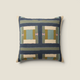 Coussin imprimé Taho – Vert de gris, 45 x 45 cm