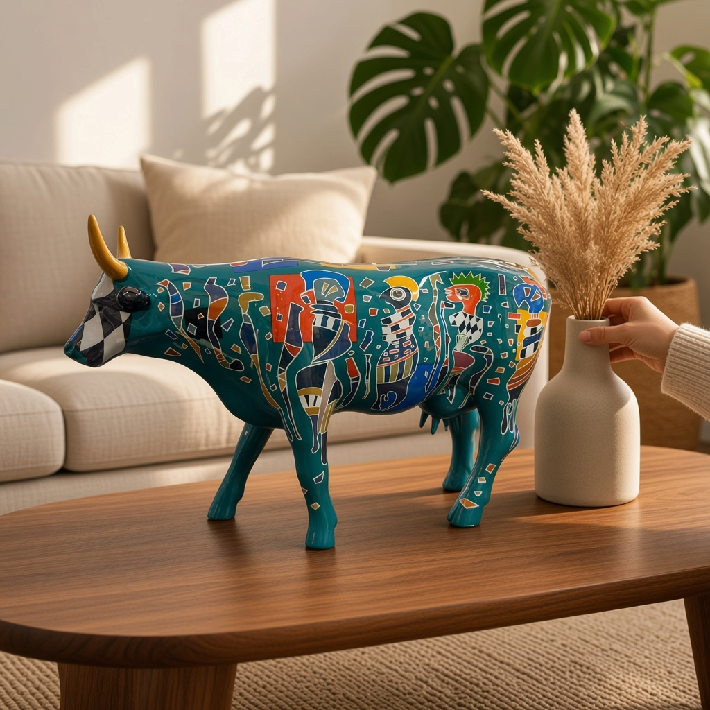 Vache décorative Friends (large) - 28 cm x 17 cm - CowParade