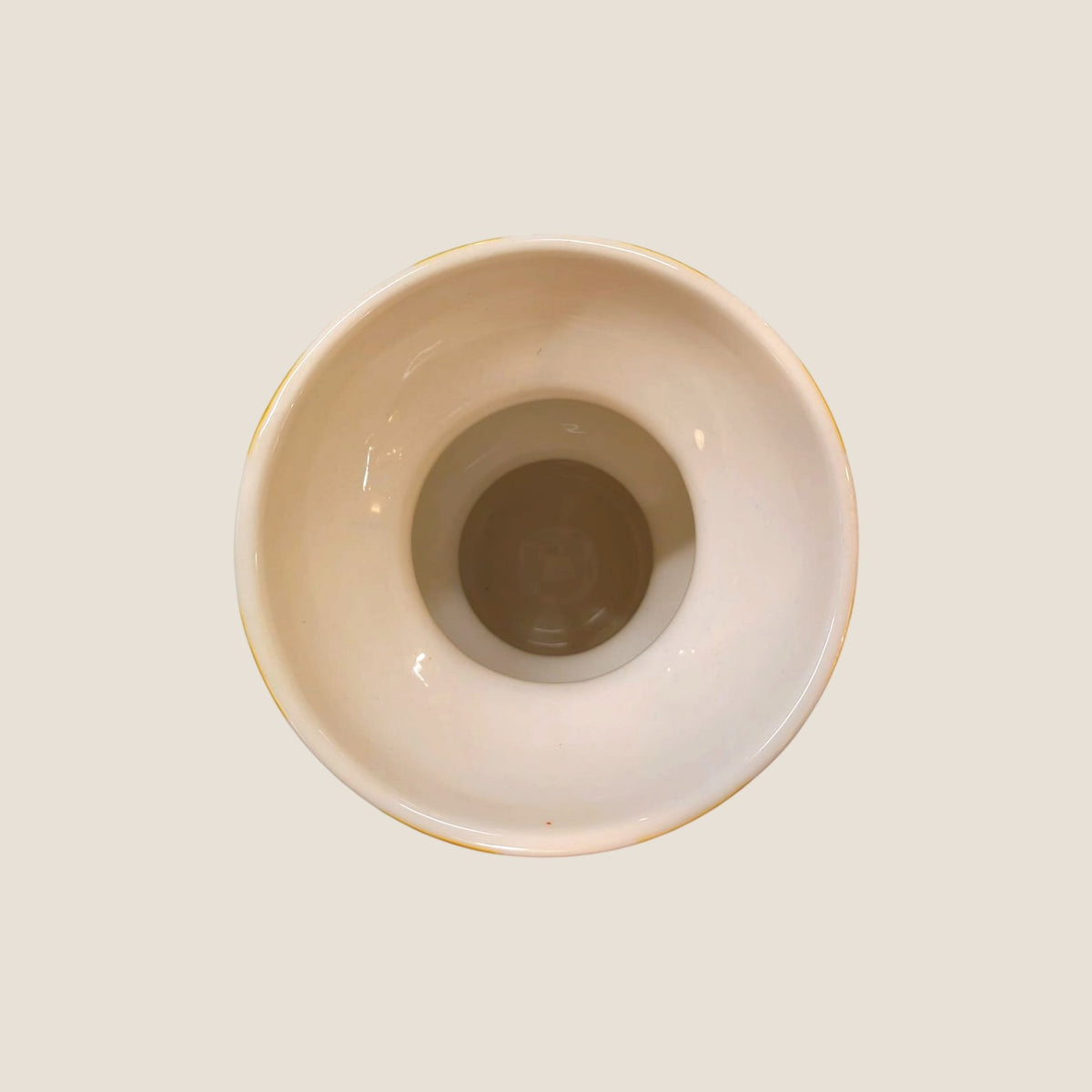 Vase en céramique rayures rouge, rose et jaune — QUE RICO