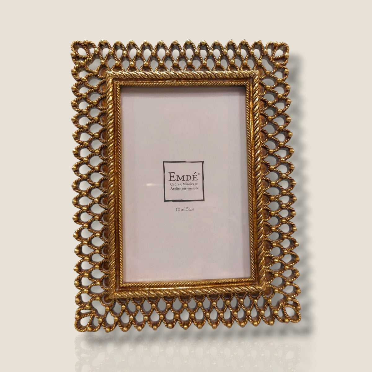 Cadre photo baroque doré 10 x 15 cm – Élégance ornementale