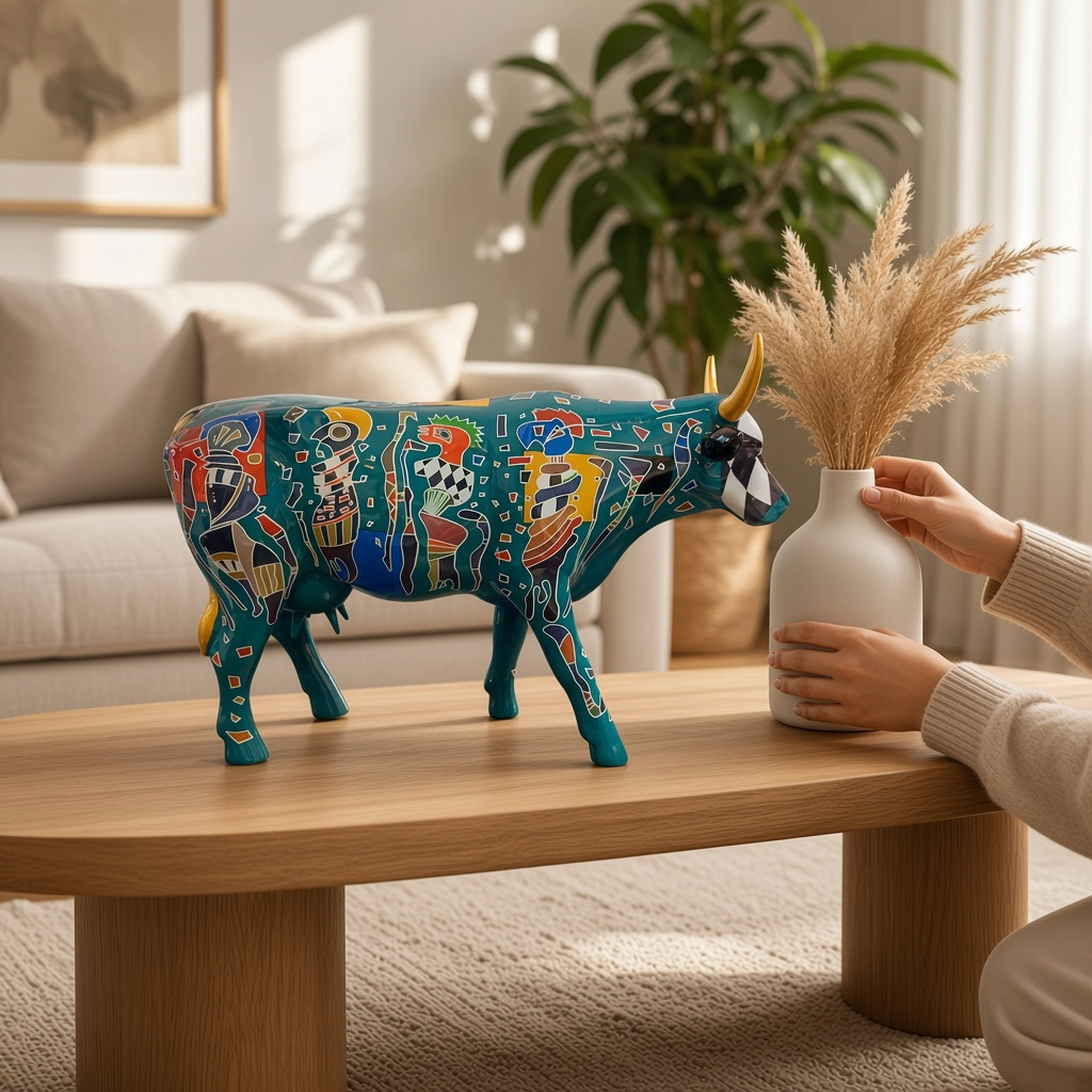 Vache décorative Friends (large) - 28 cm x 17 cm - CowParade