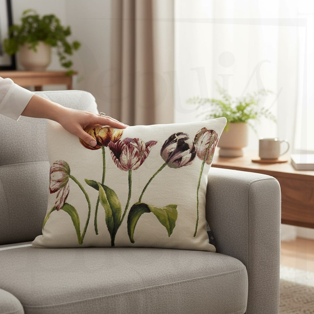 Coussin Cinq Tulipes vue 1