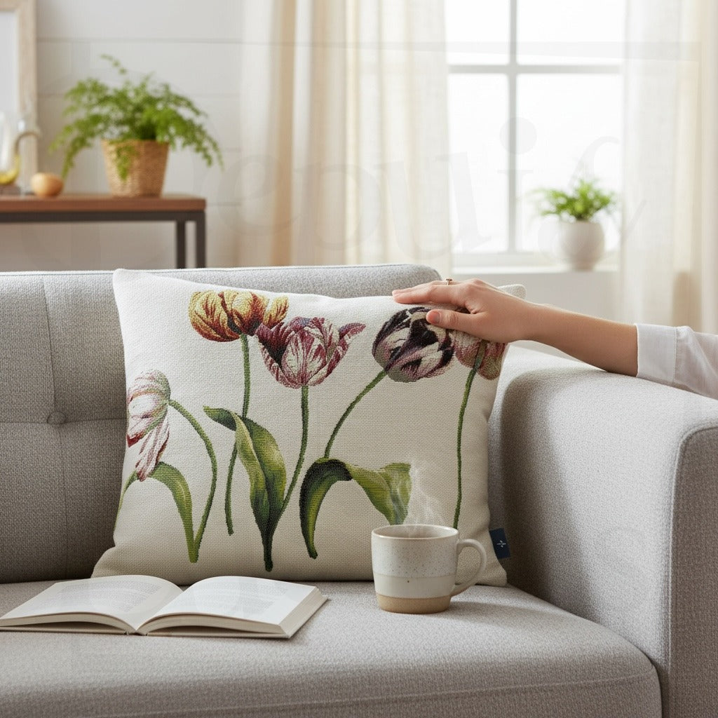 Coussin Cinq Tulipes vue 2