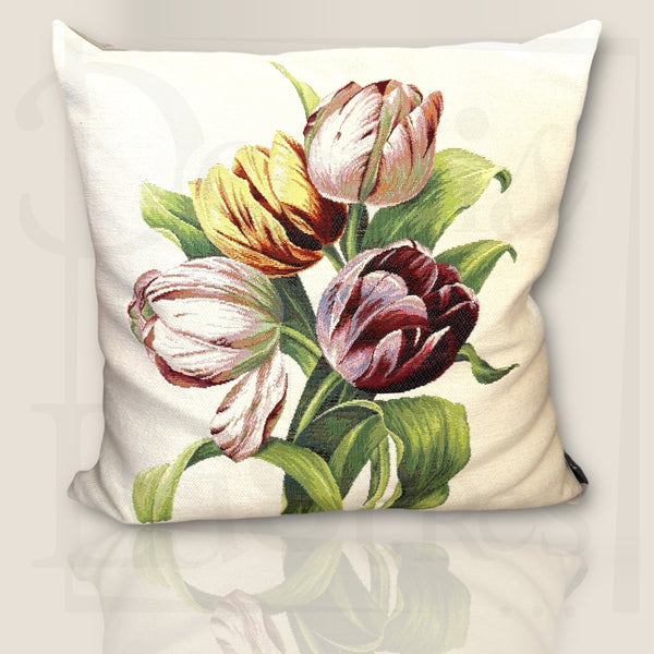 Coussin Tapisserie 4 Tulipes vue 3