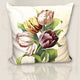 Coussin Tapisserie Bouquet de 4 Tulipes - ART DE LYS
