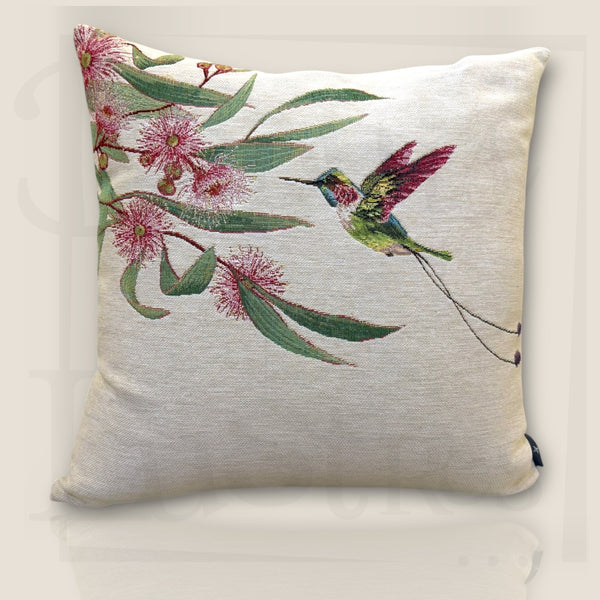 Coussin Colibri Rose vue 2