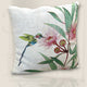 Coussin Tapisserie Eucalyptus et Colibri Vert - ART DE LYS
