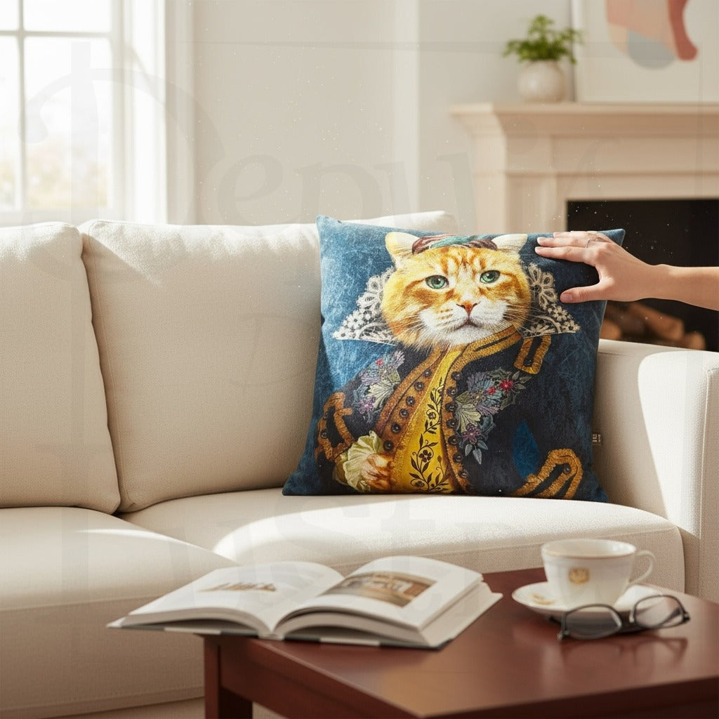 Coussin Chat Royal vue 4