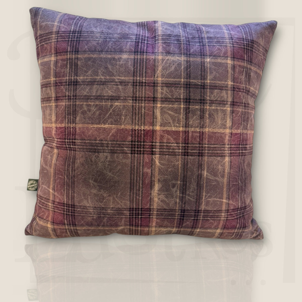 Coussin Chat Baroque Violet vue 3