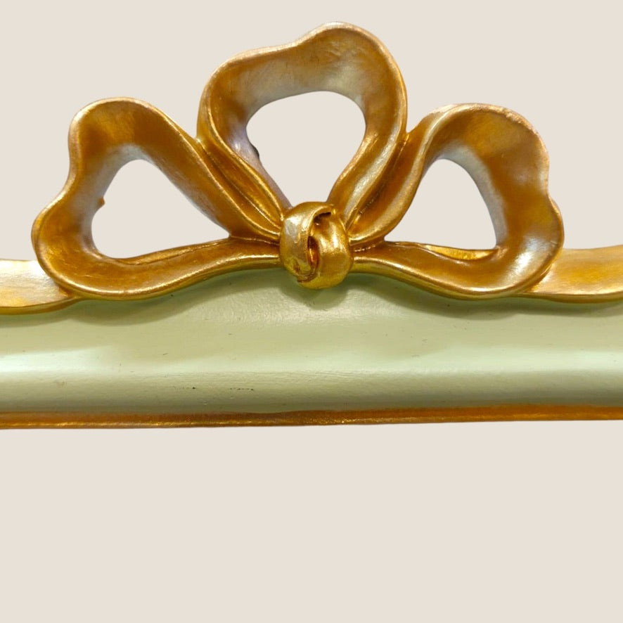 Cadre Photo Baroque Doré & Vert Amande – 13 x 18 cm