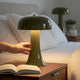 Lampe champignon céramique IVANA kaki 29cm - DRIMMER