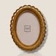 Cadre photo ovale doré style baroque – 13 x 18 cm