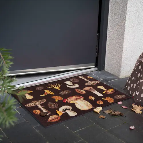 Tapis d'entrée Mushroom Time Salon Loewe en situation