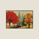 Forest Pleasure – Tapis d'entrée forêt automnale, 50 x 75 cm