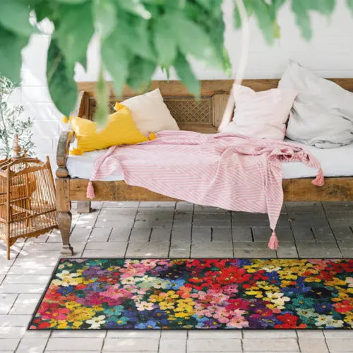 Tapis de couloir Mille Fleurs Salon Loewe en situation