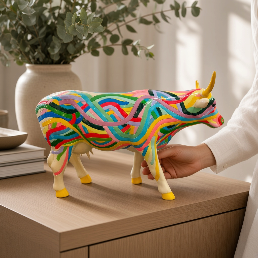 Vache décorative Cowzza (large) - 28 cm x 17 cm - CowParade
