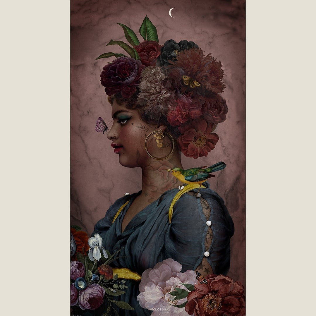 Tenture Black Beauty Voglio Bene - photo magasin