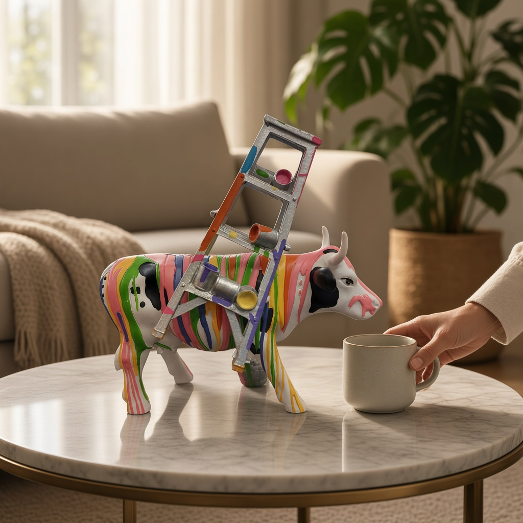 Vache décorative Muuu Traviesa (medium) - 15 cm x 14 cm - CowParade