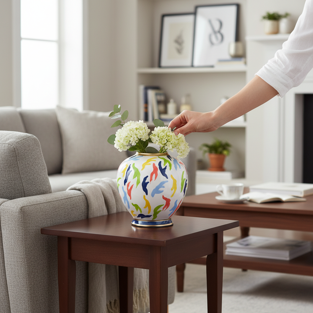 Vase boule céramique MALINI 21cm - DRIMMER