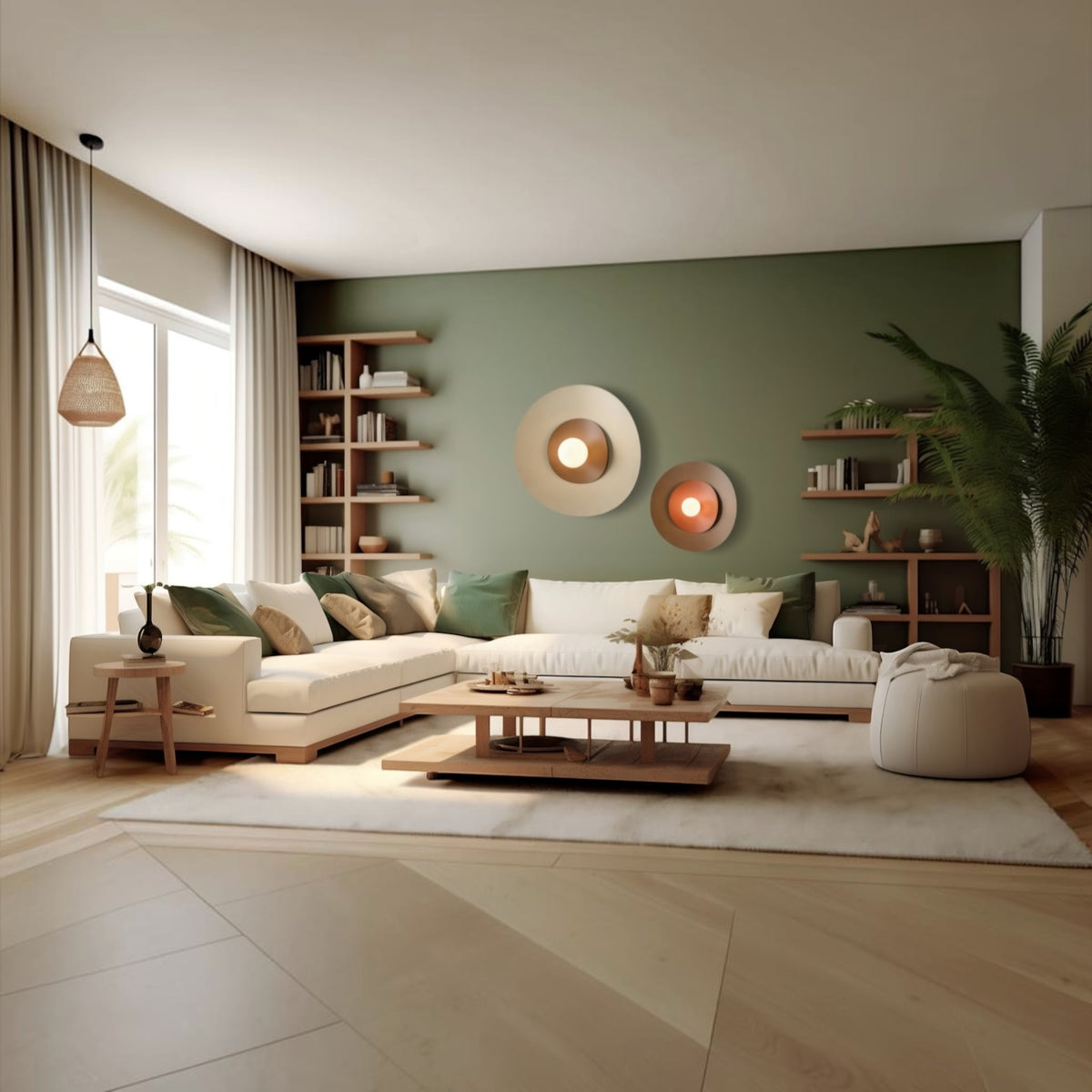 Applique/Plafonnier Alizé D35 métal Vert Profond - UN AUTRE REGARD