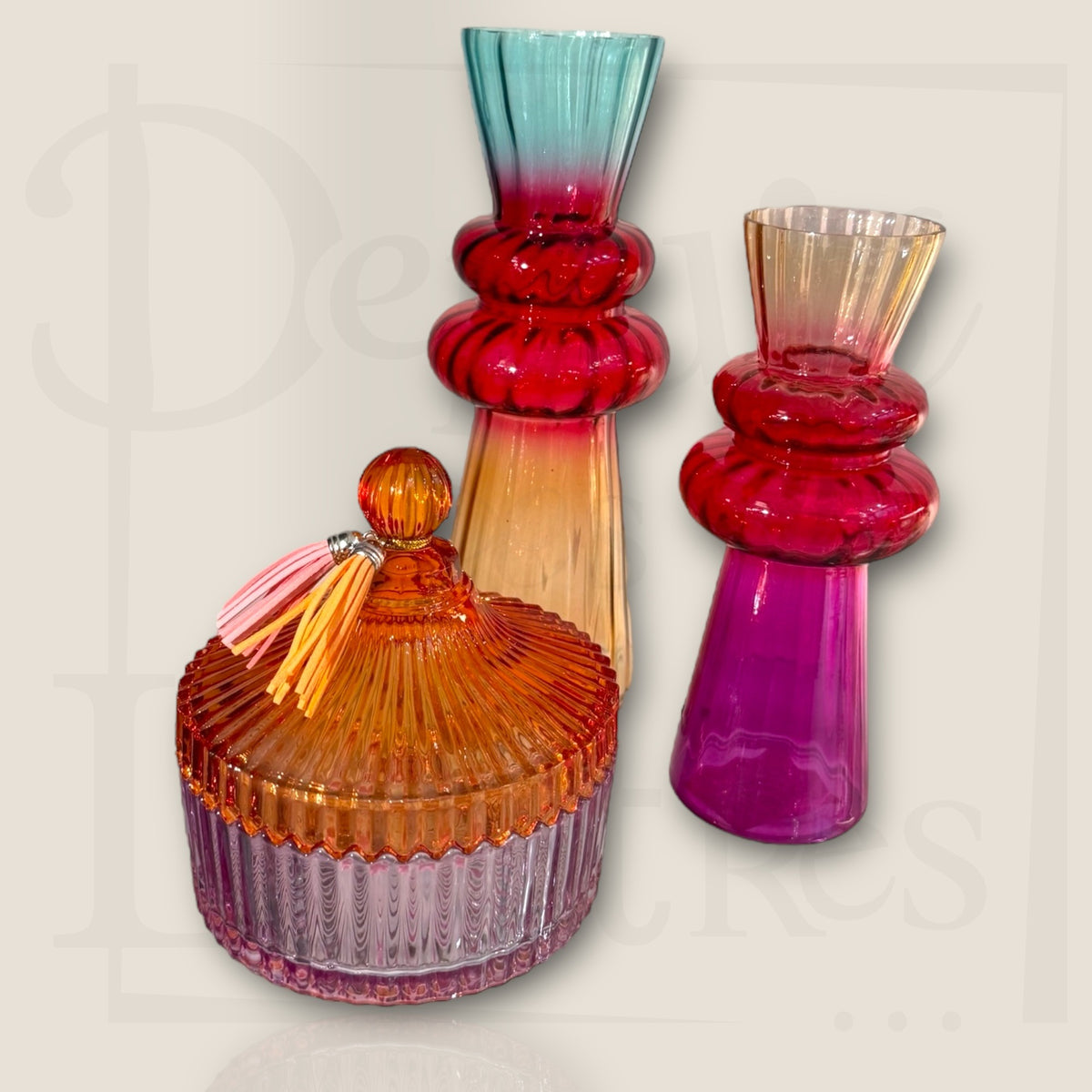 Boîte en Verre Coloré HOFF